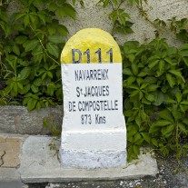 FPY-07-09: Pilgrim Sign, Navarrenx, Pyrenees